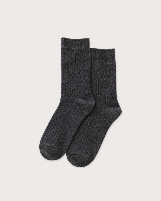 Light Grey Soft Silk Wool Warmth Socks
