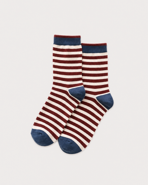 Soft Combed Cotton Stripe Socks